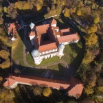 Zamek Nowy Wiśnicz z drona Zamek Nowy Wiśnicz z drona